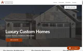 Anderson Builders Utah website