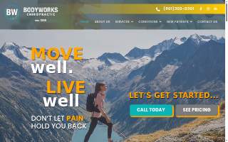 Bodyworks Chiropractic website