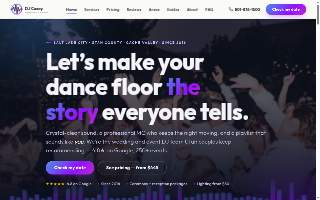 DJ Casey Weddings & Events website