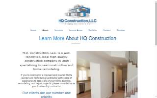 H.Q. Construction, LLC website