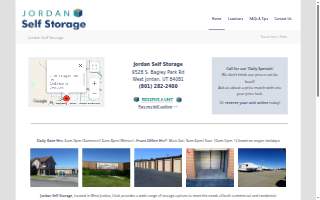 Jordan Self Storage website