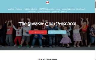 Sneaker Club Preschool website