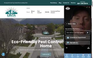 Uinta Pest Solutions website