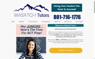 Wasatch Tutors (Sandy, UT) website