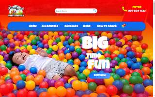 AmazEvent Party Rentals website