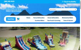 Bingham Party Rentals website