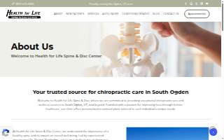 Health for Life Spine & Disc Center website