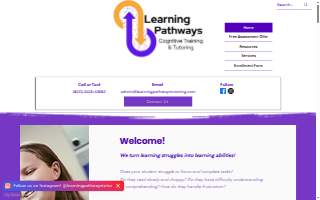 Learning Pathways Tutoring website