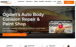 Ogden Body Shop website