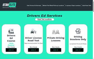 Utah Elite Driving School of South Ogden website