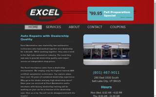 Excel Automotive Repair website