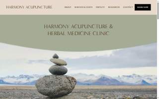 Harmony Acupuncture Clinic website