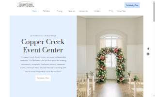 Copper Creek Event Center website