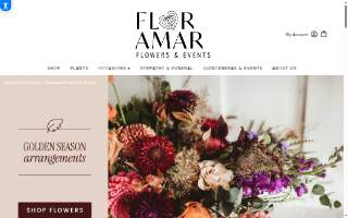 Floramar Flowers & Events website