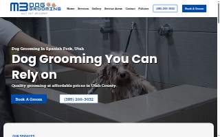 M3 Dog Grooming website