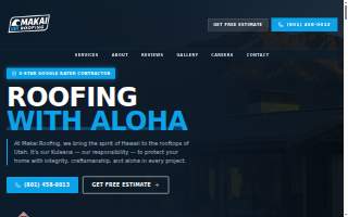 Makai Roofing and Solar of Spanish Fork website