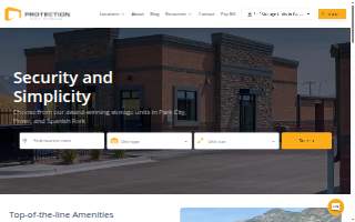 Protection Self Storage Spanish Fork website