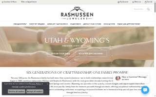 Rasmussen Jewelers of Spanish Fork website