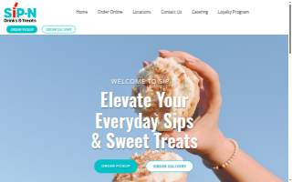 Sip-N Drinks & Treats website
