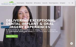 Utah Surgical Arts, Wisdom Teeth and Dental Implants of Spanish Fork website