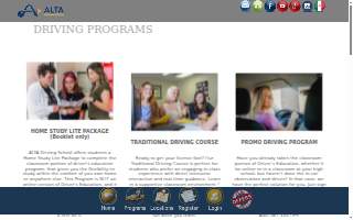 Alta Driving School , LLC of Springville website