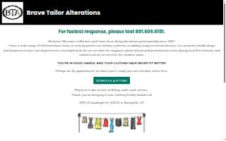 Brave Tailor Alterations website