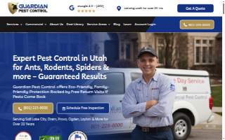 Guardian Pest Control of Spanish Fork website