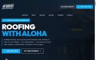 Makai Roofing and Solar of Springville website