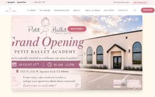 Petit Ballet Academy website