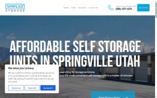 Simplex Storage website