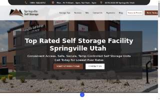 Springville Self Storage West website