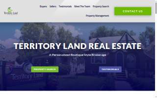 Territory Land Real Estate website