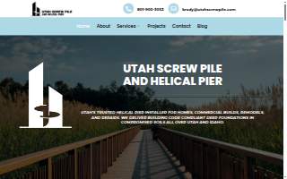 Utah Screw Pile and Helical Pier website