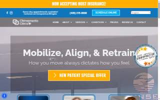 Chiropractic Clinic Plus website