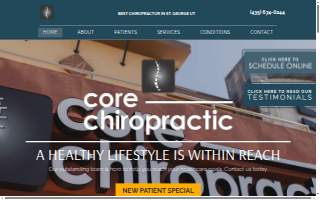 Core Chiropractic website