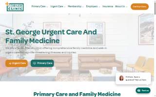 Corner Clinic Urgent Care & Family Medicine website