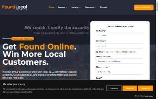 Found Local Marketing website