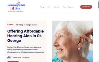 Hearing Care 4 Less website
