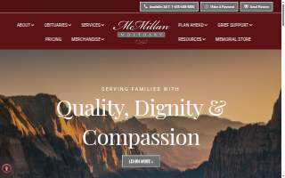 McMillan Mortuary website
