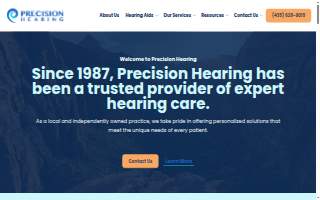 Precision Hearing website