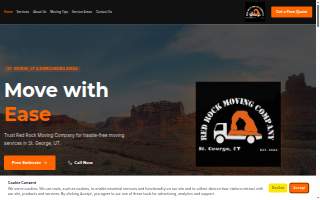Red Rock Moving Company website