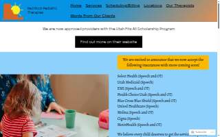 Red Rock Pediatric Therapies website