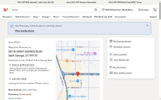 Walgreens Pharmacy website