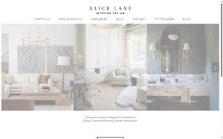 Alice Lane Interior Design website