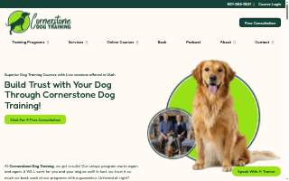 Cornerstone Dog Training website