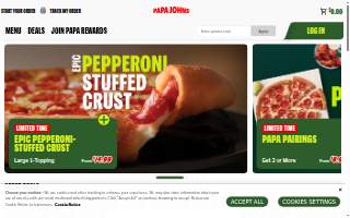 Papa Johns Pizza of Syracuse website