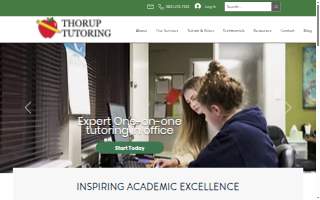 Thorup Tutoring Co of Syracuse website