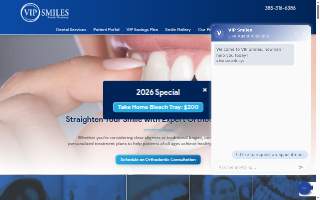 VIP Smiles Dental website