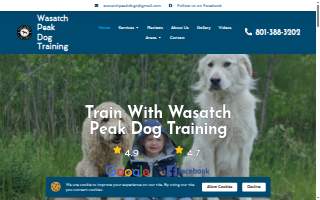 Wasatch Peak Dog Training of Syracuse website