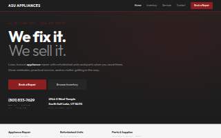 ASU Appliance Sales & Repair of Taylorsville website